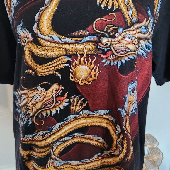 Vintage 90s single stitch Chinese dragon  🐉 graphic shirt - Picture 7 of 7